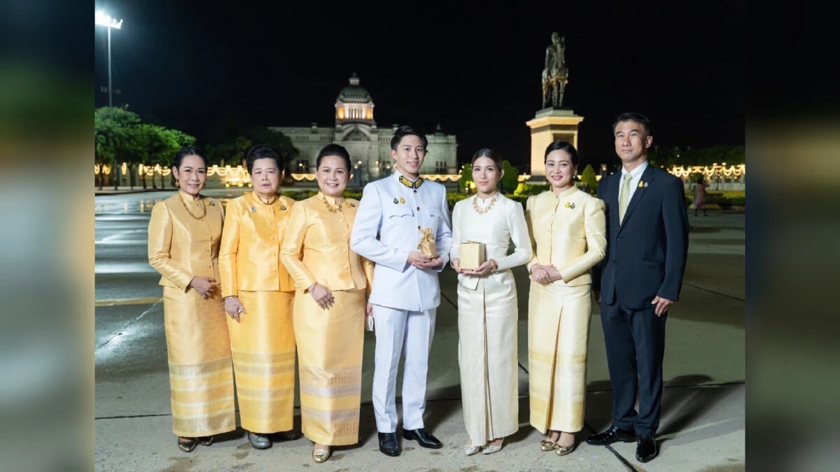โปรดเกล้าฯ สมรสพระราชทานระหว่าง "ธารีรัตน์" กับ "พิชญเทพ" ทายาทนมตรามะลิ