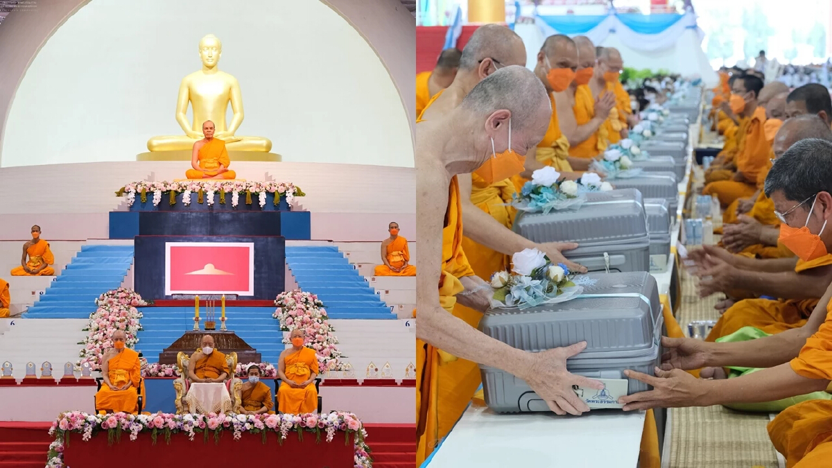 วันสมาธิโลก วัดพระธรรมกาย "สมเด็จพระมหาธีราจารย์" ปธ.มอบโล่-ทุนการศึกษา 5 ล้าน