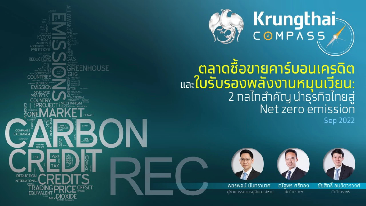 กรุงไทยคาดตลาด"คาร์บอนเครดิต"โต 15 เท่าใน 10 ปี