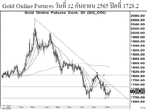 Daily Gold Futures (วันที่ 13 กันยายน 2565)