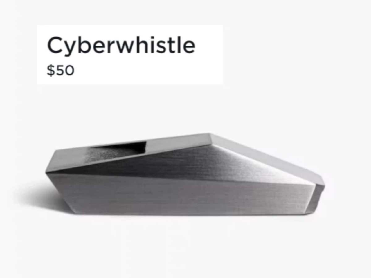 Tesla เปิดตัว Cyberwhistle นกหวีดที่ต้องใช้ Dogecoin ซื้อ!!