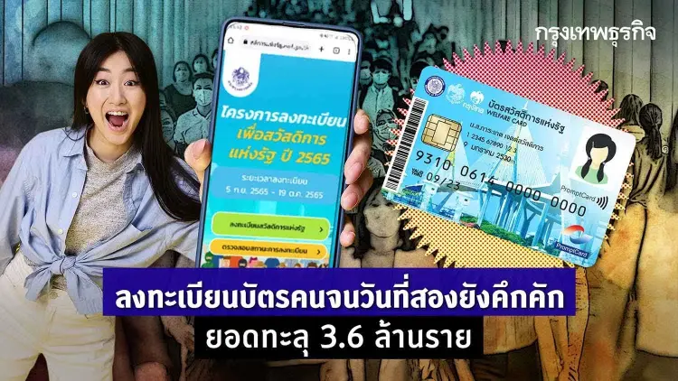 ลงทะเบียนบัตรคนจนวันที่สองยังคึกคักยอดทะลุ3.6ล้านราย