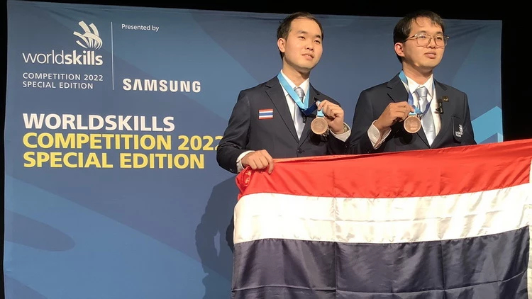 "เยาวชนไทย" คว้าเหรียญฝีมือยอดเยี่ยม จากการแข่ง WorldSkills ครั้งที่ 46