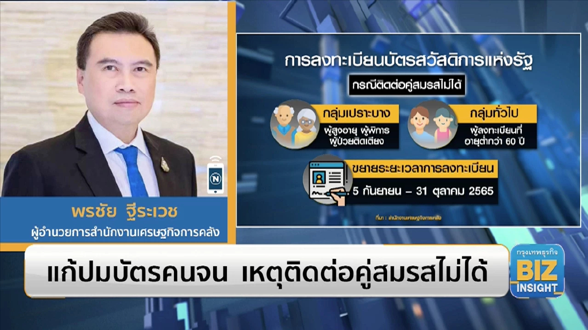 แก้ปมบัตรคนจน​ เหตุติดต่อคู่สมรสไม่ได้