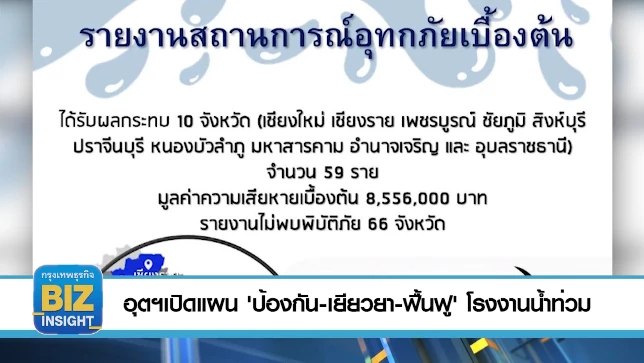 อุตฯเปิดแผน 'ป้องกัน-เยียวยา-ฟื้นฟู' โรงงานน้ำท่วม