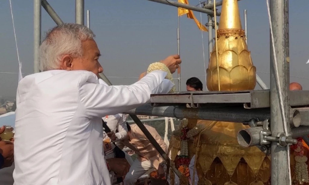 "สุวัจน์" เป็นประธานพิธีสมโภชฉัตรทองคำ มหาโพธิเจดีย์ พุทธคยา