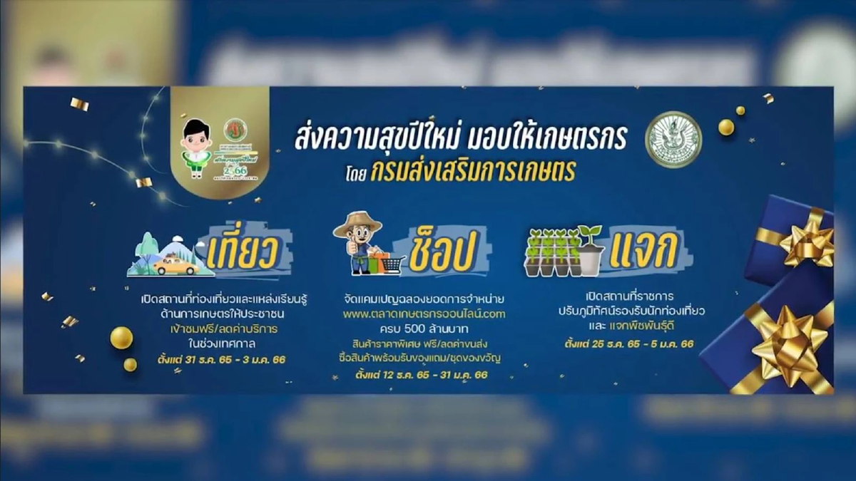 กระทรวงเกษตรส่งสุขปีใหม่ 2566