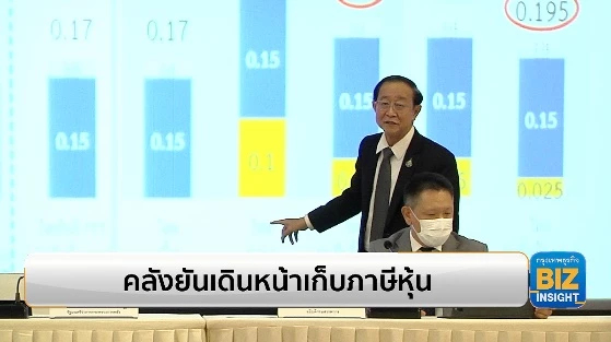 คลังยันเดินหน้าเก็บภาษีหุ้น ชี้ถึงเวลาเหมาะสม
