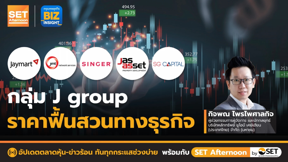 กลุ่ม J group ราคาฟื้นสวนทางธุรกิจ l SET Afternoon l 20 ก.พ. 66