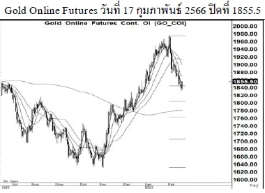 Daily Gold Futures (วันที่ 20 กุมภาพันธ์ 2566)