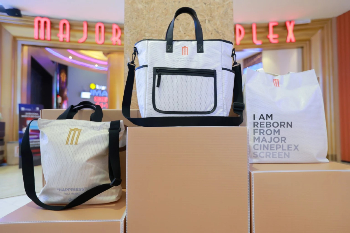 ‘จอหนัง’ เลิกใช้ ไม่เป็นขยะ  'เมเจอร์ ซีนีเพล็กซ์' แปลงสู่กระเป๋ารักษ์โลก