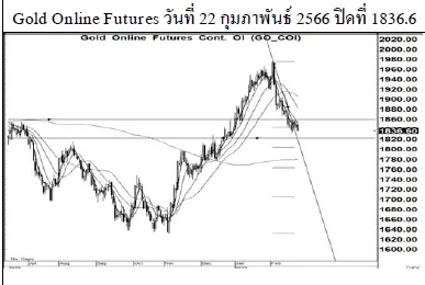 Daily Gold Futures (วันที่ 23 กุมภาพันธ์ 2566)