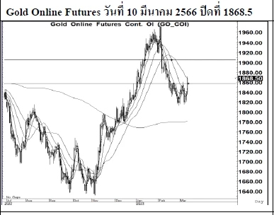 Daily Gold Futures (วันที่ 13 มีนาคม 2566)