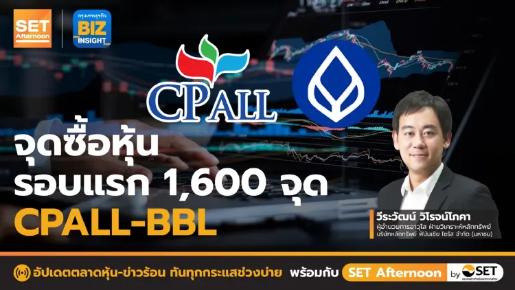 จุดซื้อหุ้นรอบแรก 1,600 จุด CPALL - BBL l SET Afternoon l 8 มี.ค.66