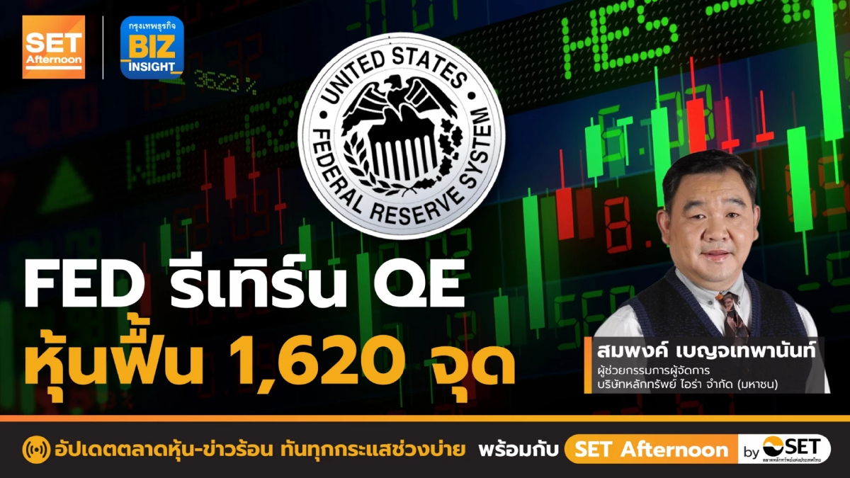 FED รีเทิร์น QE หุ้นฟื้น 1,620 จุด l SET Afternoon l 17 มี.ค. 66