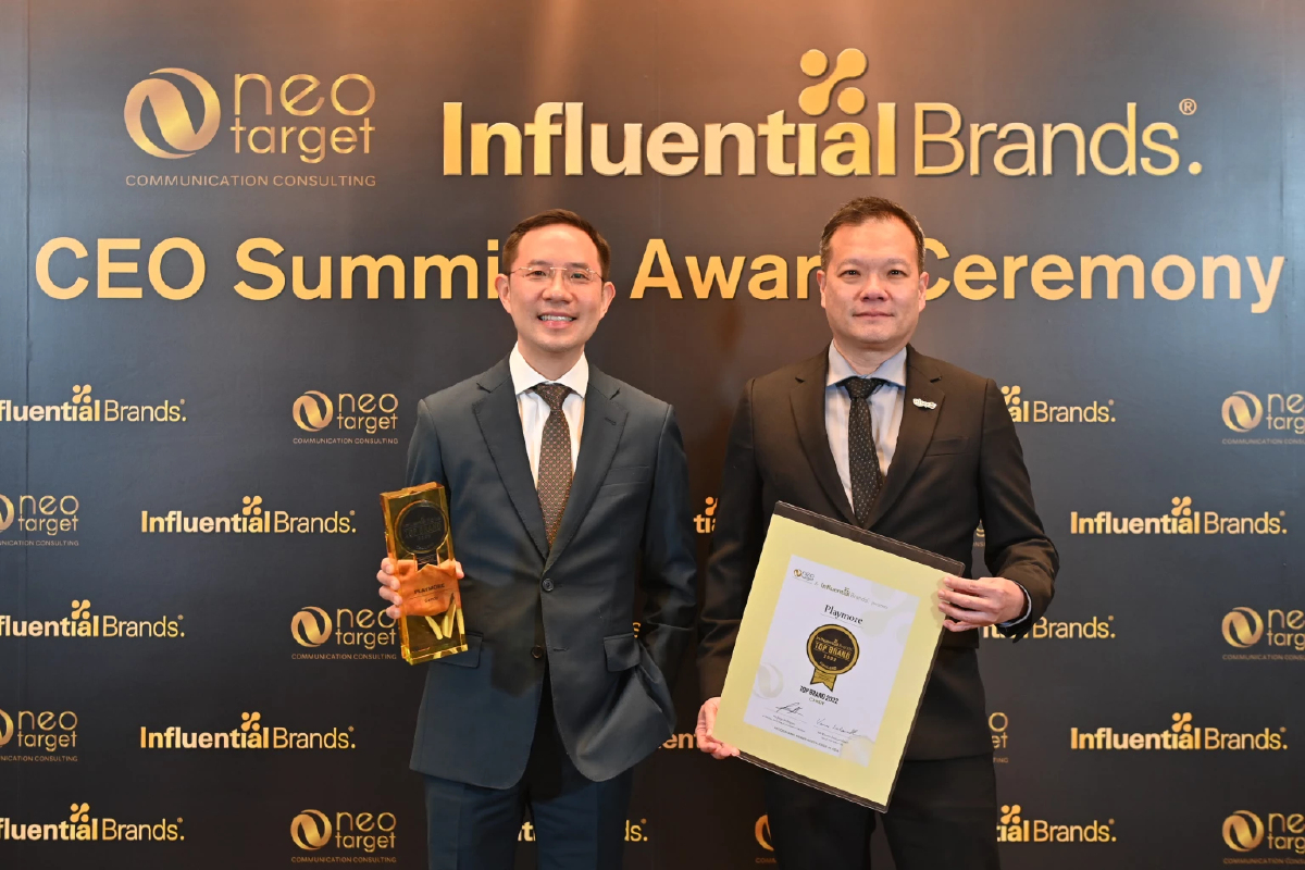 เพลย์มอร์คว้ารางวัล Top Influential Brand 2022