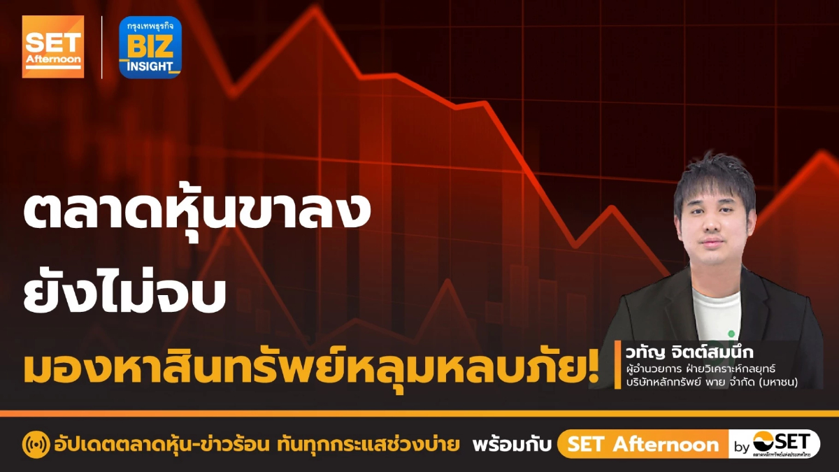 ตลาดหุ้นขาลงยังไม่จบมองหาสินทรัพย์หลุมหลบภัย!! l SET Afternoon l 16 มี.ค. 66