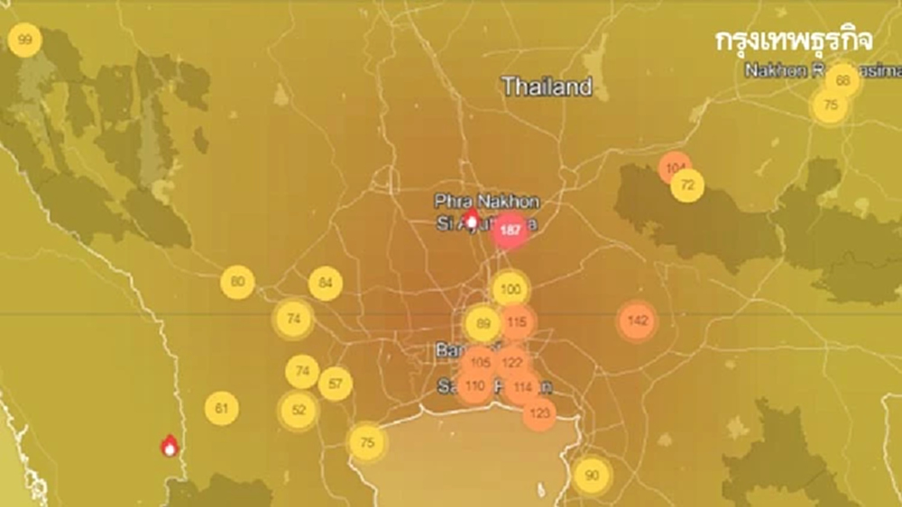 ค่าฝุ่น PM 2.5 วันนี้ (27 เม.ย.66) เช็ก 10 พื้นที่มลพิษทางอากาศมากสุดในไทย