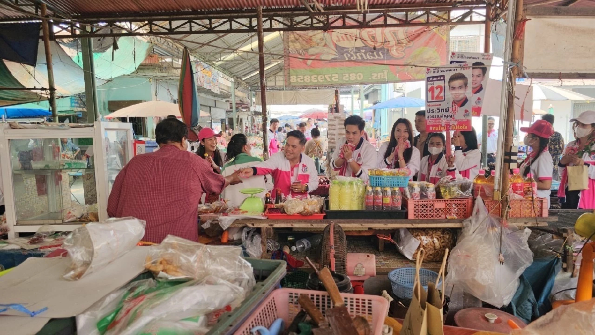 "ชทพ." ลุย"อยุธยา" ช่วย "ผู้สมัครส.ส." หาเสียง โอดป้ายถูกทำลายเพียบ
