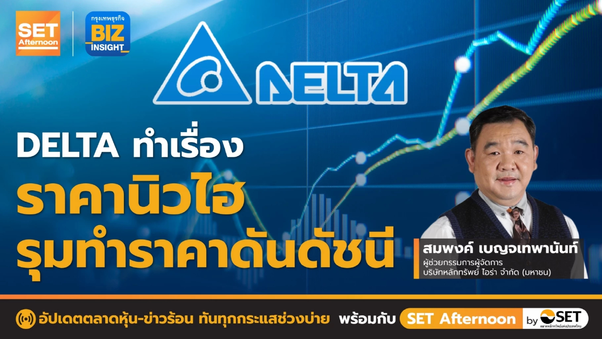 DELTA ทำเรื่องราคานิวไฮ รุมทำราคาดันดัชนี l SET Afternoon l 31 มี.ค. 66