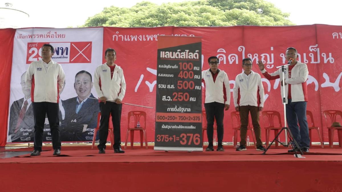 “สมศักดิ์” นำ พท. หาเสียง กำแพงเพชร รับฐานคู่แข่งแน่น ชู นโยบายโดนใจ สู้