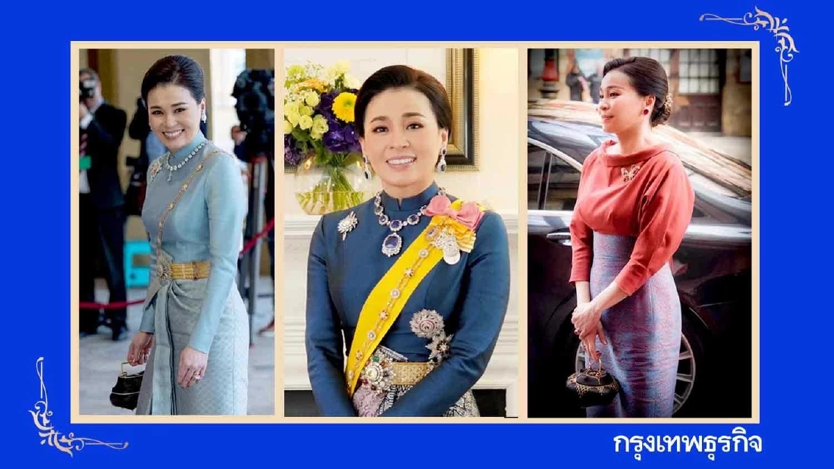 3 ฉลองพระองค์ผ้าไทย สมเด็จพระราชินีไทย สง่างามจับตา ณ สหราชอาณาจักร