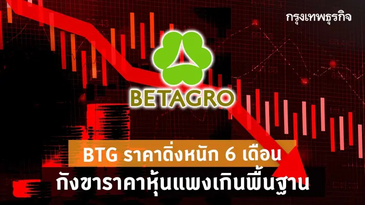 BTG ราคาดิ่งหนัก 6 เดือน กังขาราคาหุ้นแพงเกินพื้นฐาน