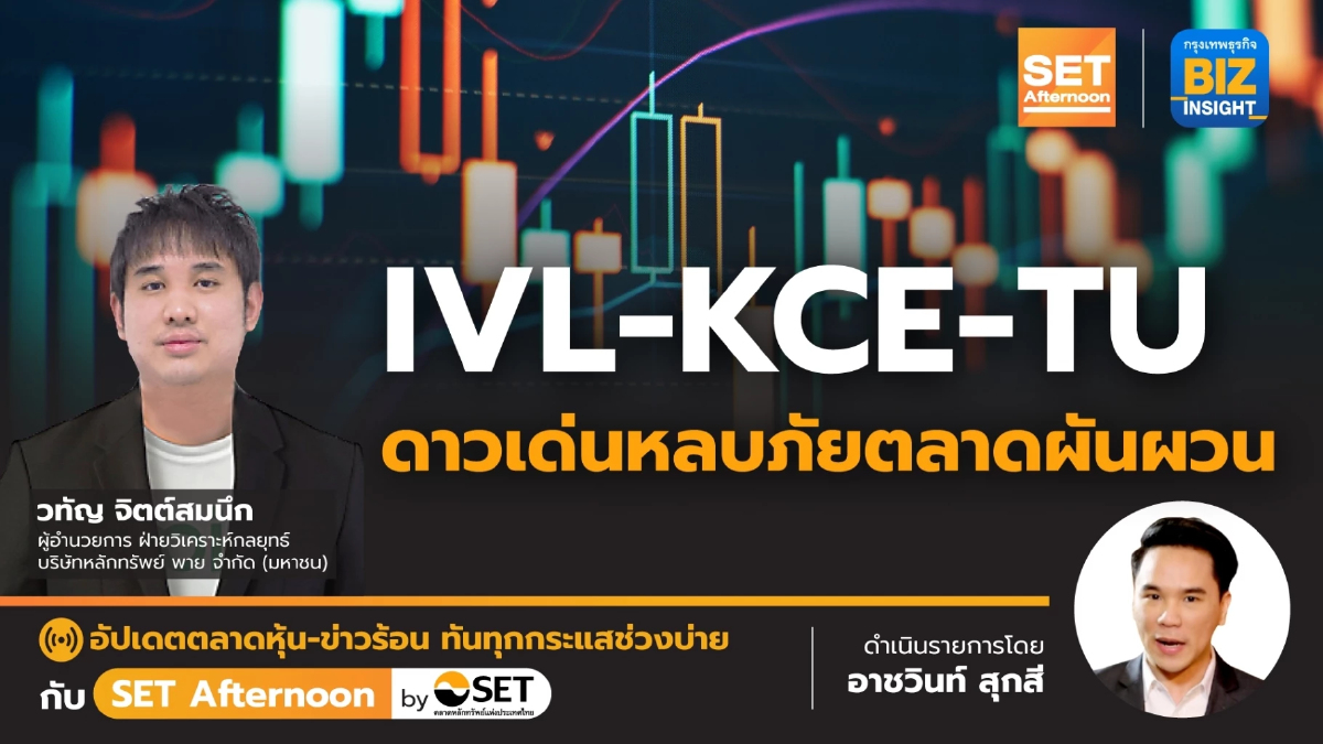 IVL - KCE - TU ดาวเด่นหลบภัยตลาดผันผวน l SET Afternoon l 22 มิ.ย. 66