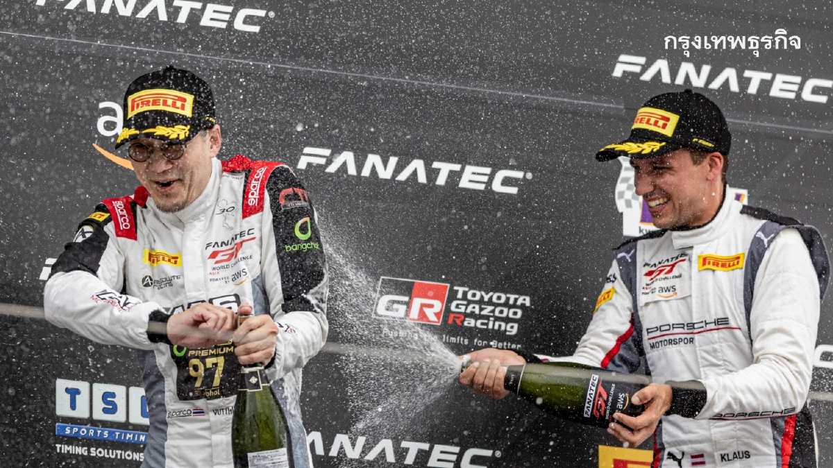 วุฒิกร และทีม AAS Motorsport คว้าชัยสนามที่ 3 'GT World Challenge Asia 2023'