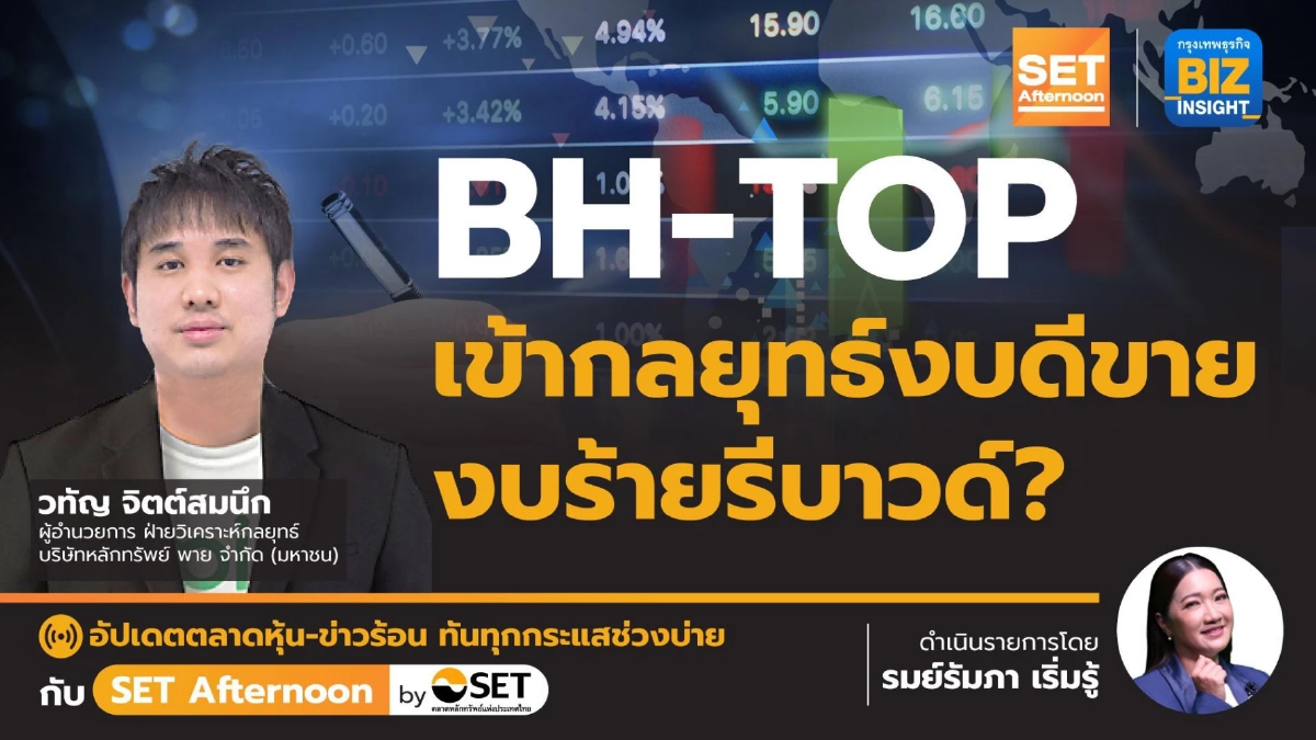BH-TOP เข้ากลยุทธ์งบดีขาย-งบร้ายรีบาวด์ l SET Afternoon l 10 ส.ค. 66