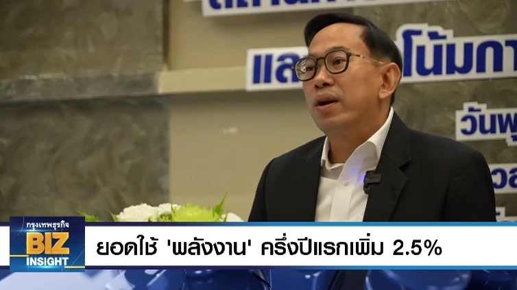 ยอดใช้ ‘พลังงาน’ ครึ่งปีแรกเพิ่ม 2.5%!