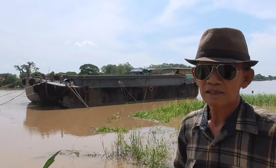 แม่น้ำเจ้าพระยาไหลเชี่ยว เรือขนทรายหยุดเดินเรือชั่วคราว