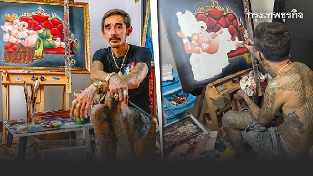 ‘ขี้คุกเขียนรูป’ เปลี่ยนชีวิต คิดใหม่  ‘รายได้หลักล้าน’