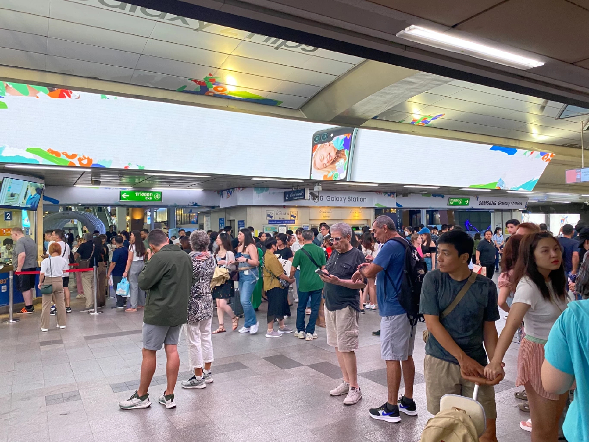 'บีทีเอส' แจ้งเปิดให้บริการรถไฟฟ้าสถานีสยามตามปกติ