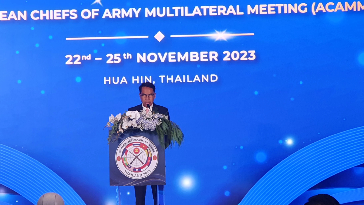 'สุทิน' เปิดประชุม ผบ.ทบ.อาเซียน เสริมสร้างความมั่นคง พื้นที่ภูมิรัฐศาสตร์