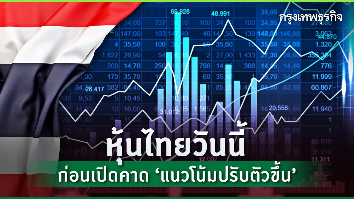 หุ้นไทยวันนี้ 6 พ.ย.66 ปรับตัวขึ้นแนวต้าน 1,425 - 1,430 จุด บอนด์ยีลด์อ่อนลง