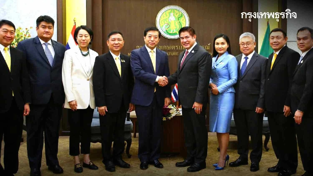 ธรรมนัส เคาะลงนามพิธีสาร 3 สินค้าเกษตรเจาะตลาด จีน ธ.ค. นี้