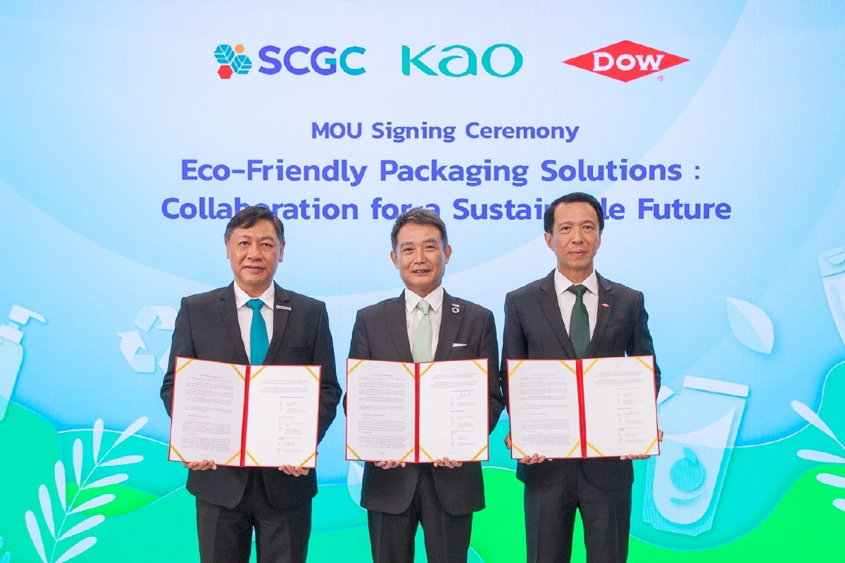 คาโอรุกตลาดผู้บริโภคสายรักษ์โลก  จับมือ SCGC และ Dow