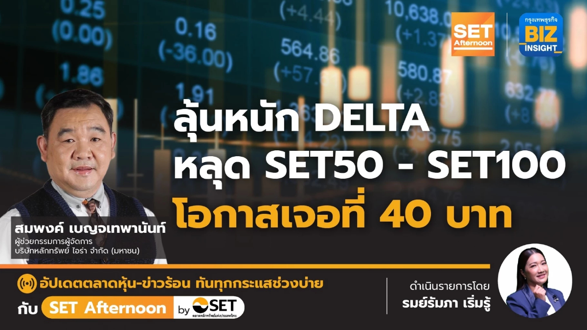 ลุ้นหนัก DELTA หลุด SET50 - SET100 โอกาสเจอที่ 40 บาท l SET Afternoon | 1 ธ.ค.66