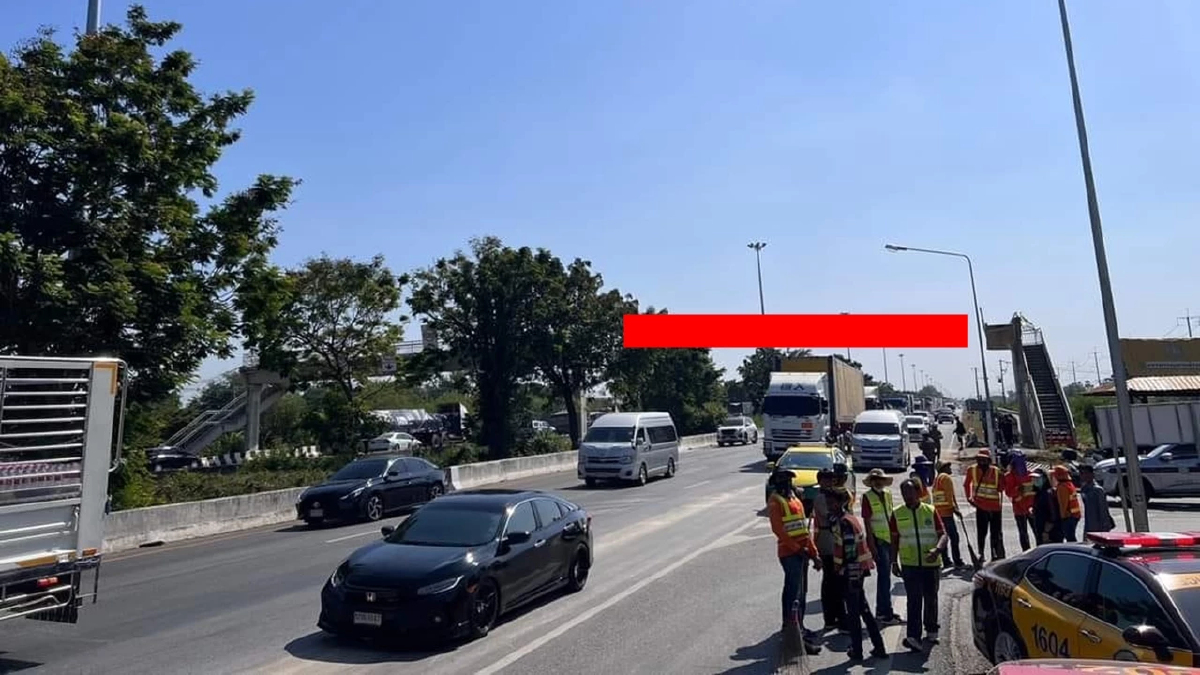 อัปเดต ถนนสายเอเชีย ใช้เส้นทางได้ปกติแล้ว เหตุรถพ่วงเกี่ยวสะพานร่วงขวางถนน