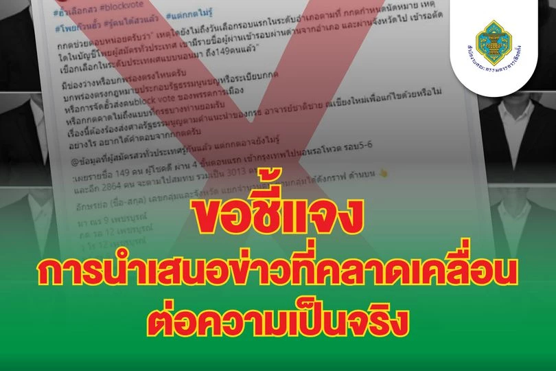 กกต.ชี้เสนอคลาดเคลื่อน ปมอ้างมี 149 คนเข้ารอบชิง สว. สั่ง จนท.ปูพรมตรวจ