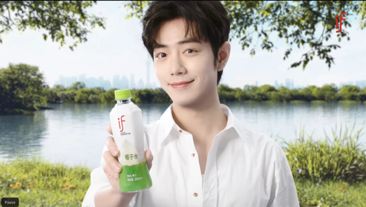 สายเปย์ที่แท้ทรู น้ำมะพร้าว 'อีฟ'  ดึงพระเอกจีน 'เซียวจ้าน' ปั้นแบรนด์โลก