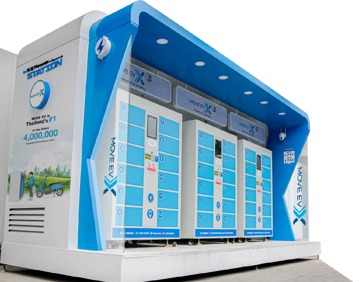 MOVE EV X เร่งขยายพันธมิตร เจ้าของธุรกิจลงทุน ตู้เปลี่ยนแบตฯ