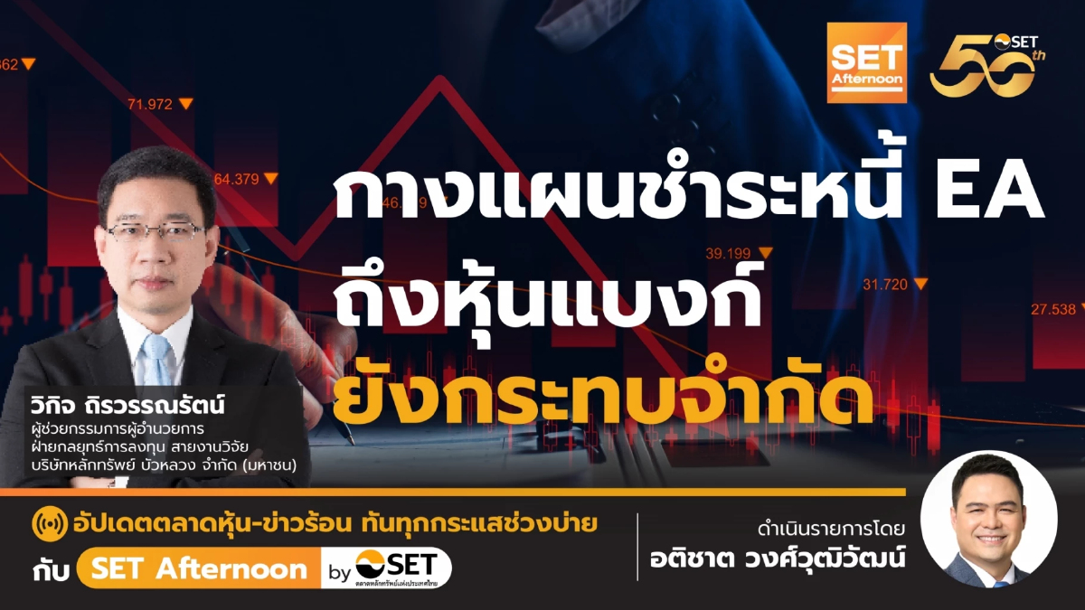 กางแผนชำระหนี้ EA ถึงหุ้นแบงก์ ยังกระทบจำกัด | SET Afternoon | 16-7-67