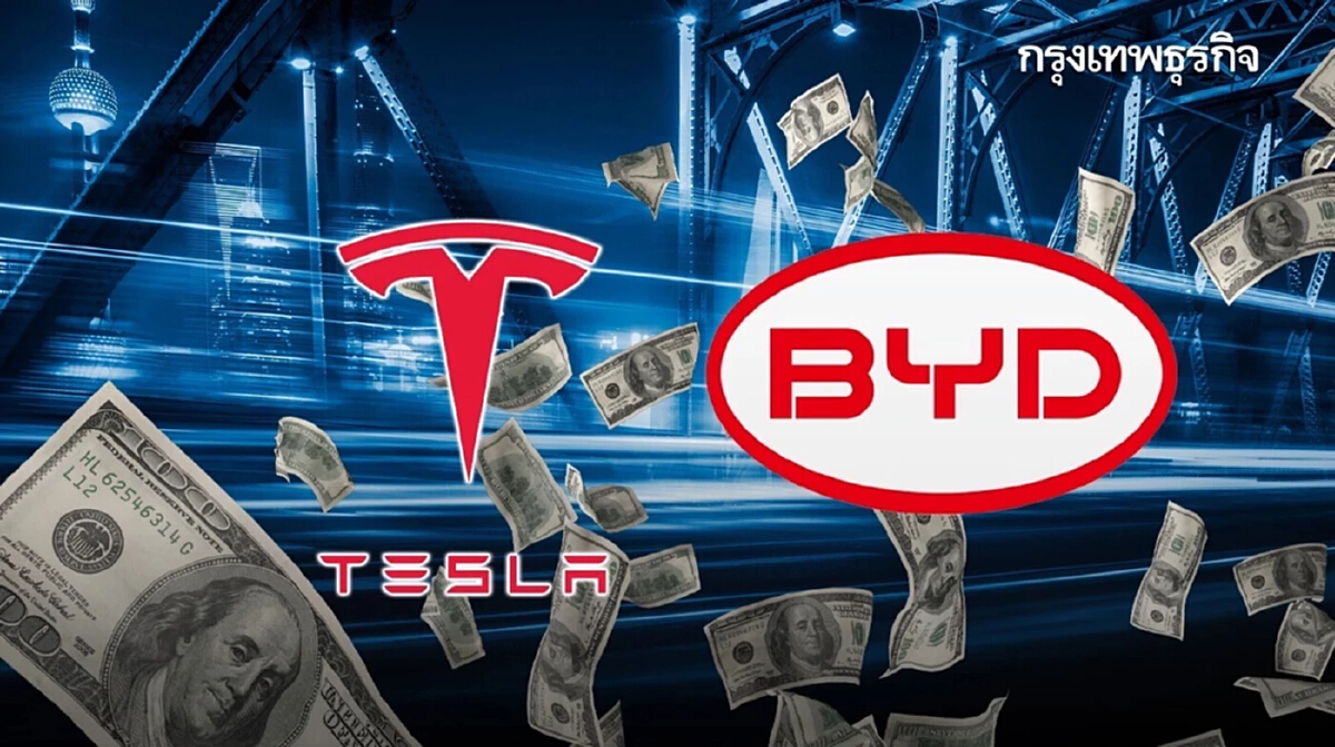 ยอดขาย BYD พุ่ง 30% ทะลุล้านคัน Tesla โตด้วยรับอานิสงส์จีนแม้ตลาดโลกซบ