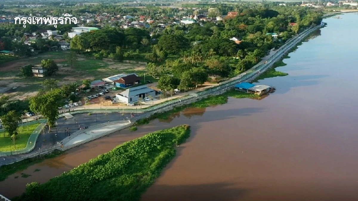 เตือน 6 อำเภอ ริมแม่น้ำกก จ.เชียงราย เตรียมรับมือฝนตกหนัก-ยกของขึ้นที่สูง