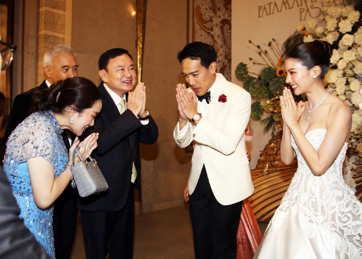 'ทักษิณ-นายกฯอิ๊งค์-นักการเมือง' แห่ยินดีงานแต่ง 'ลูกสุวัจน์-ปานปรีย์'