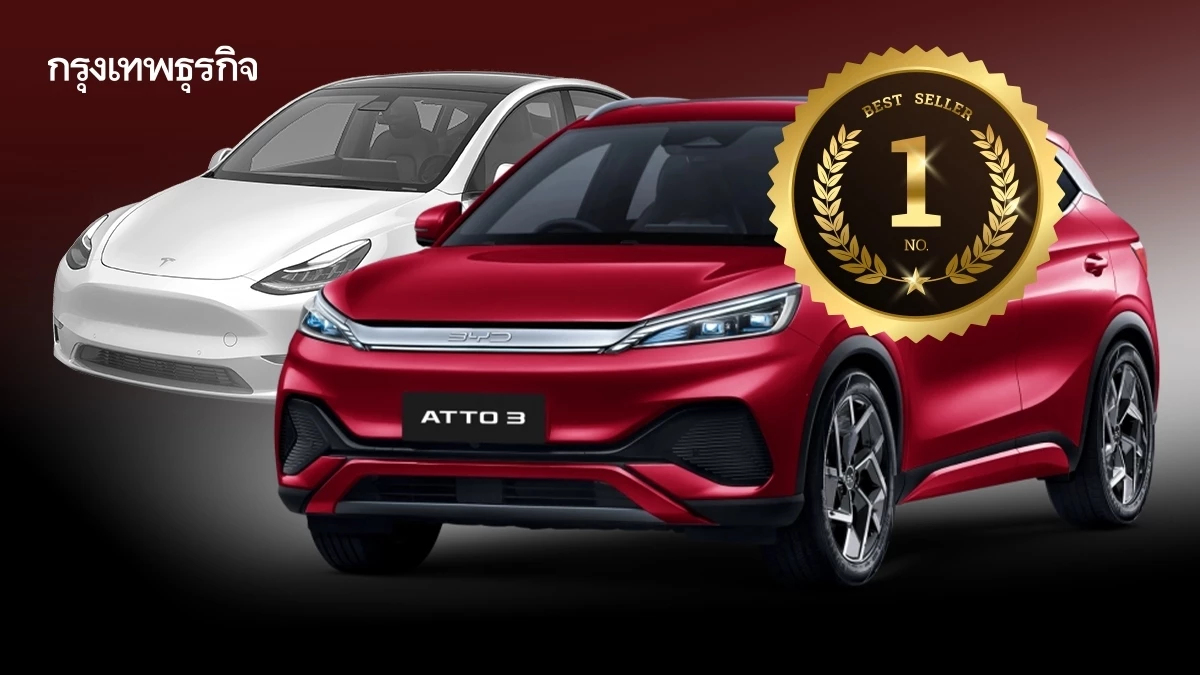 'BYD' โค่น 'Tesla' มีรายได้รายไตรมาสแซงหน้า Tesla ครั้งแรก