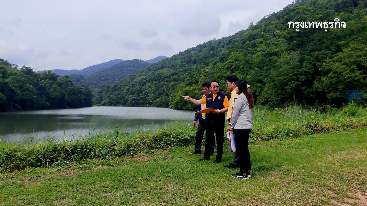 โครงการขุดลอกอ่างเก็บน้ำไทยประจันฯ จ.ราชบุรี เพิ่มประสิทธิภาพการกักเก็บน้ำ