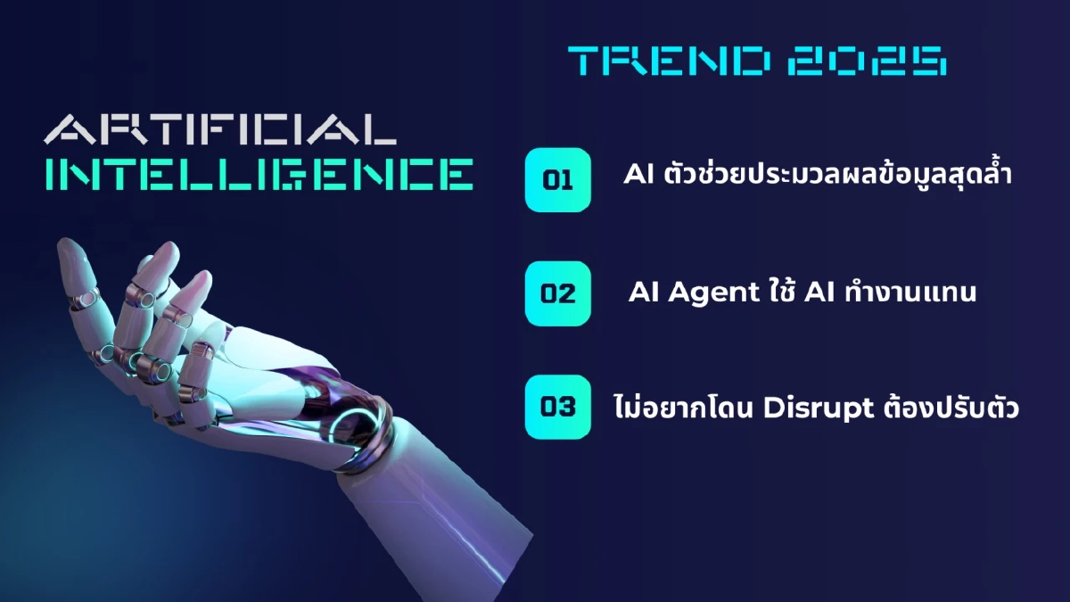 พาส่อง AI เทรนด์ในปี 2025 โอกาสและความท้าทาย